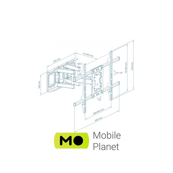 Walfix R-513B (UA) Тип: поворотно-наклонный;