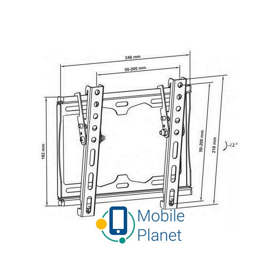 Walfix TV-20B Колір чорний