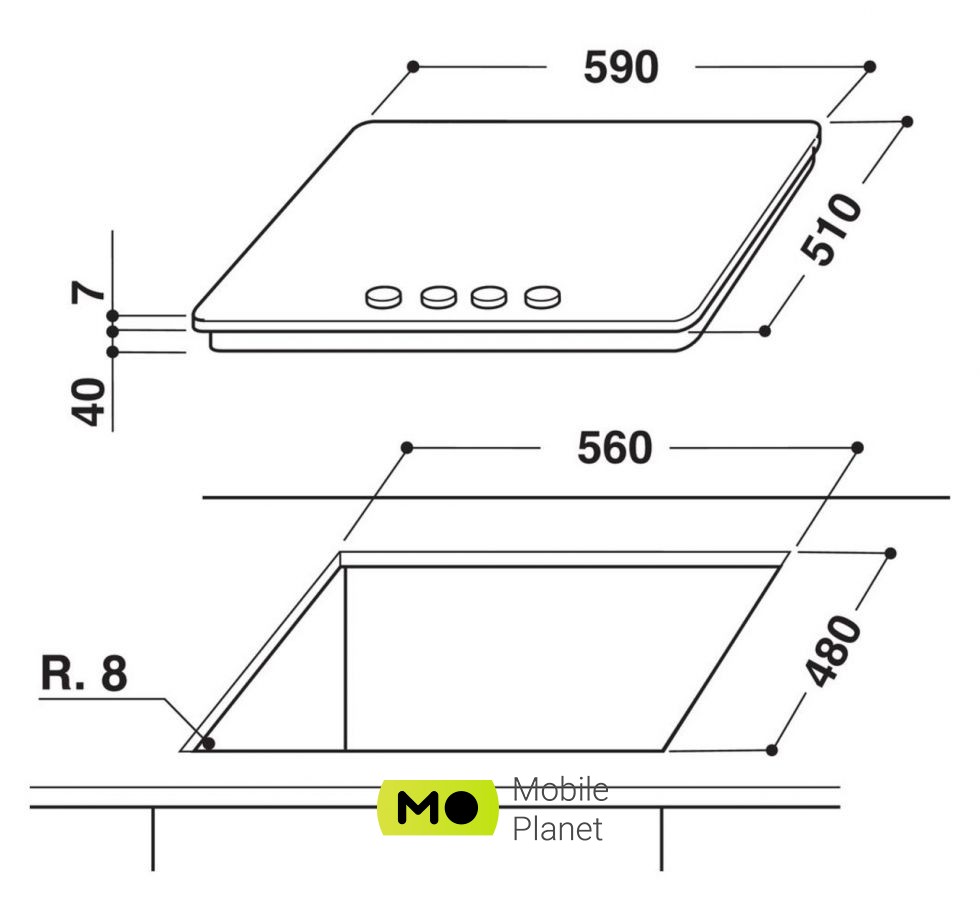 Whirlpool GMWL 628 IXLEE Тип: Газова; Матеріал поверхні: