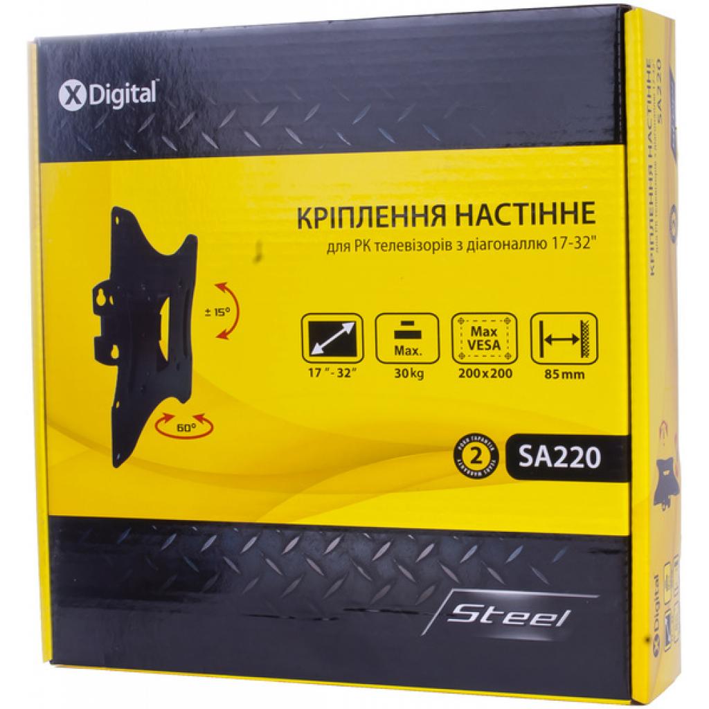 X-DIGITAL STEEL SA220 Black Тип: поворотно-наклонный;