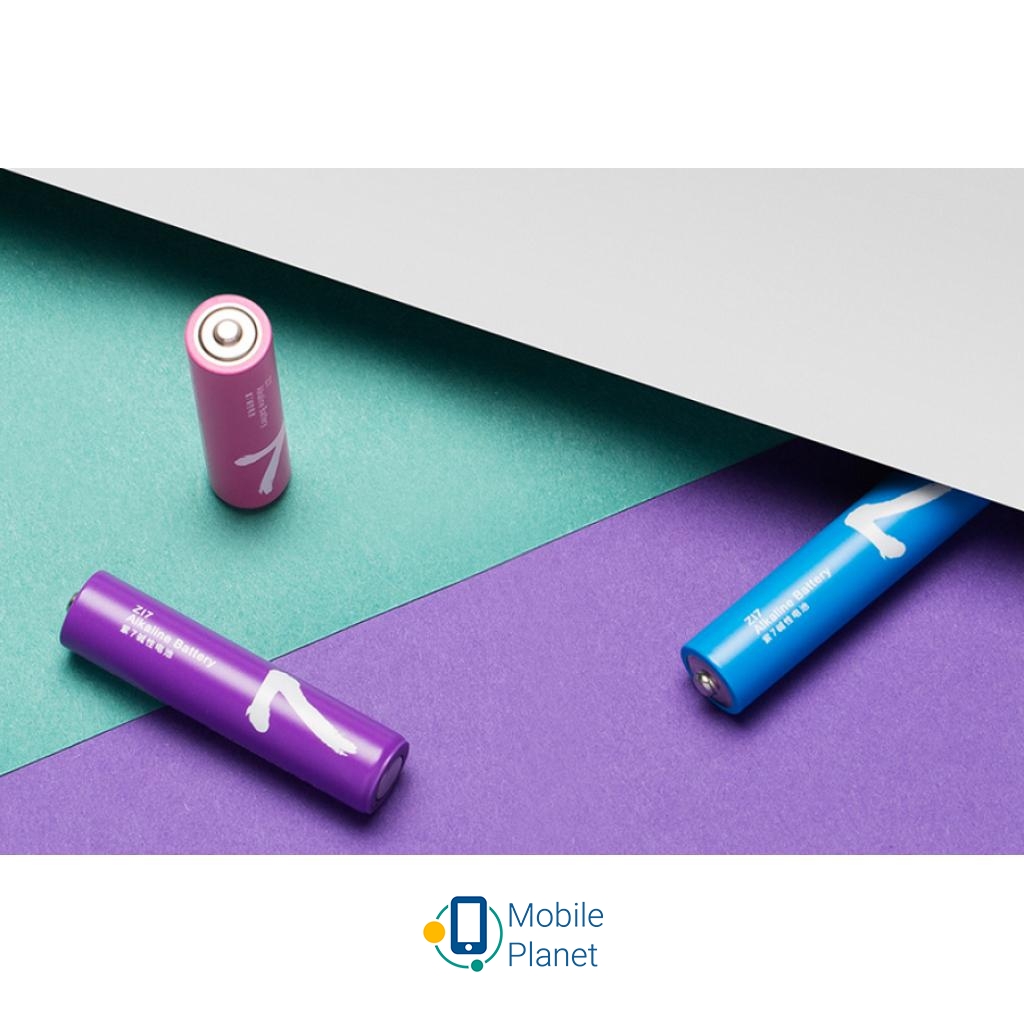 Набор батареек Xiaomi MI RAINBOW ALKALINE AAA * 10 (6934263400311) (UA) Форма цилиндрическая