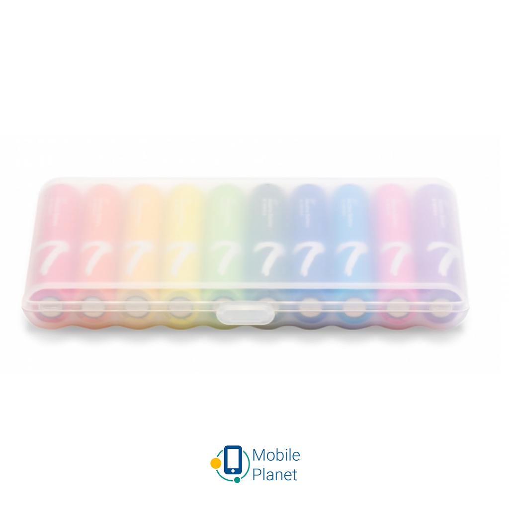 Набор батареек Xiaomi MI RAINBOW ALKALINE AAA * 10 (6934263400311) (UA) Модель MI RAINBOW ALKALINE * 10