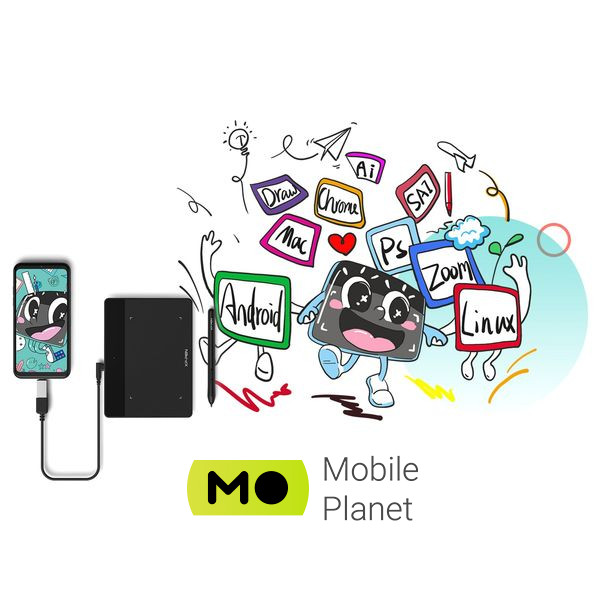 XP-Pen Deco Fun Black (Deco Fun L_BK) (UA) Розміри робочої поверхні: 10 x