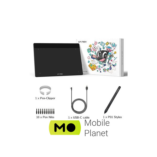 XP-Pen Deco Fun Black (Deco Fun XS_BK) (UA) Розміри робочої поверхні: 4.8 х 3;