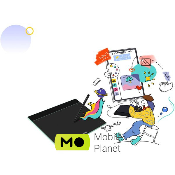 XP-Pen Deco Fun S Black (Deco Fun S_BK) (UA) Розміри робочої поверхні: 6.3 ? 4;