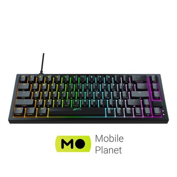 Xtrfy K5 68 keys Kailh Red Hot-swap RGB UA Black (K5-RGB-CPT-BLACK-R-UKR) (UA) Особенности skeleton, для программиста, сменные переключатели