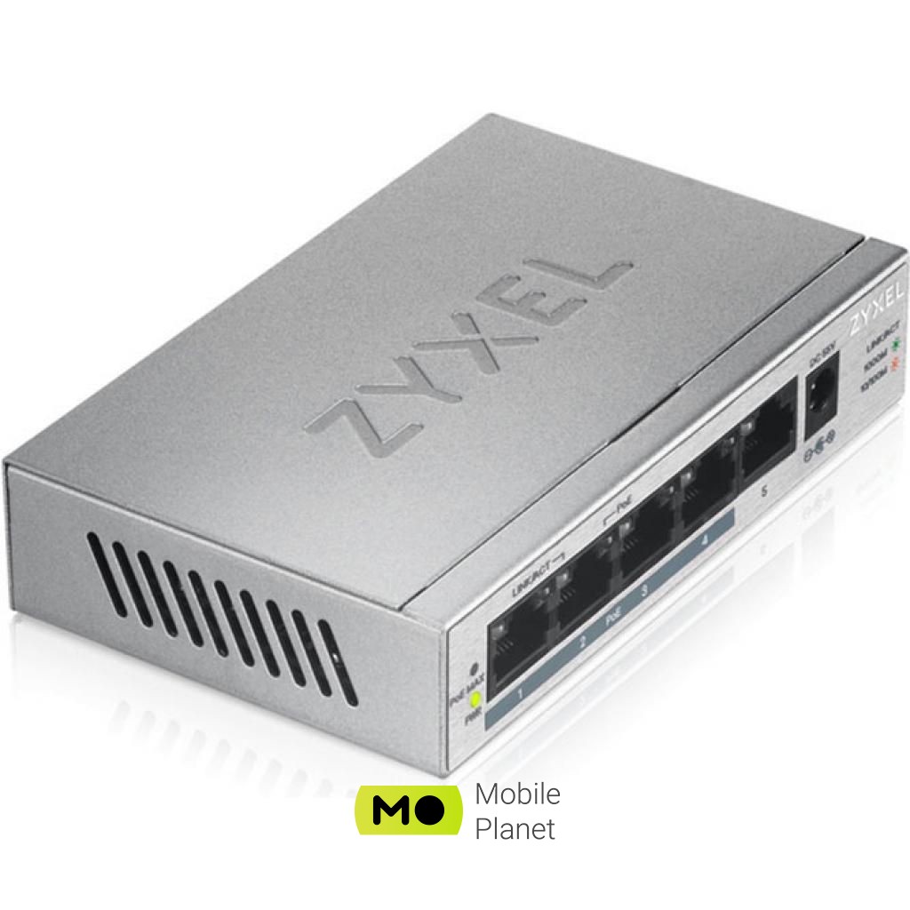 ZyXel GS1005HP-EU0101F (UA) Форм-фактор настільний/в стійку