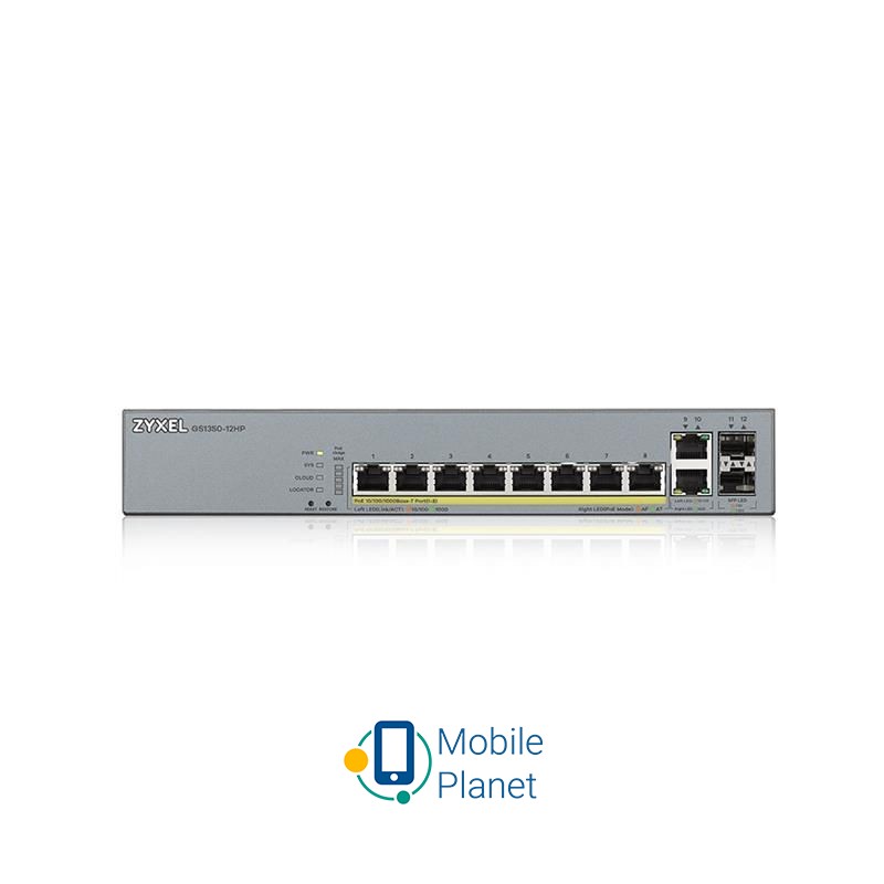 ZYXEL GS1350-12HP Порти 10/100 Мбіт/с ні