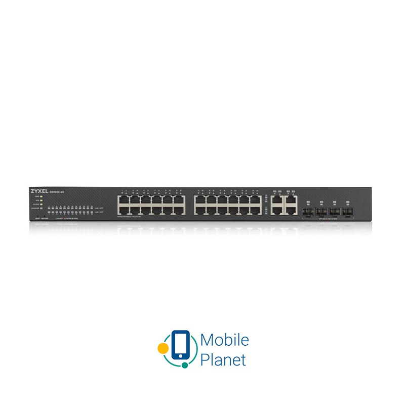 ZYXEL GS1920-24V2 (GS1920-24V2-EU0101F) (UA) Порти 10 / 100 Мбіт / с: немає; Порти