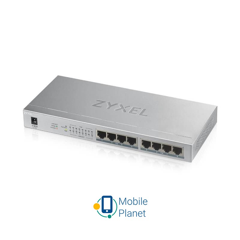 ZYXEL GS1008HP Порти 10 / 100 Мбіт / с: немає; Порти
