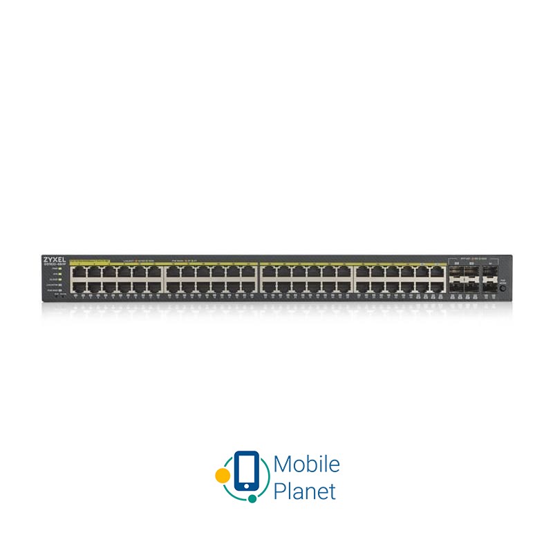 ZYXEL GS1920-48HPv2 (GS192048HPV2-EU0101F) (UA) Порти 10 / 100 Мбіт / с: немає; Порти