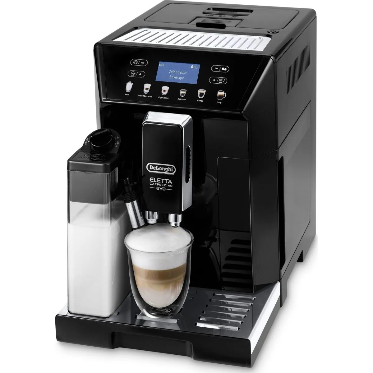 Delonghi Eletta Cappuccino EVO ECAM 46.860.B (EU) Резервуар для води: 2 л; Ємність