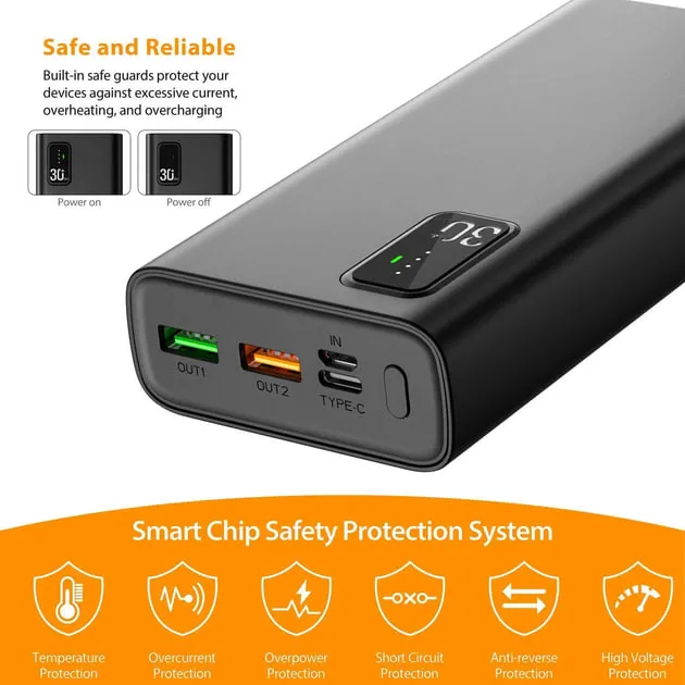 TOOSPON 30000 mAh Black Ємність акумулятора, мАг: 30000 mAh