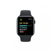 Apple Watch SE 2 GPS 44mm Midnight Aluminium Case with Midnight Sport Band S/M (MRE73)