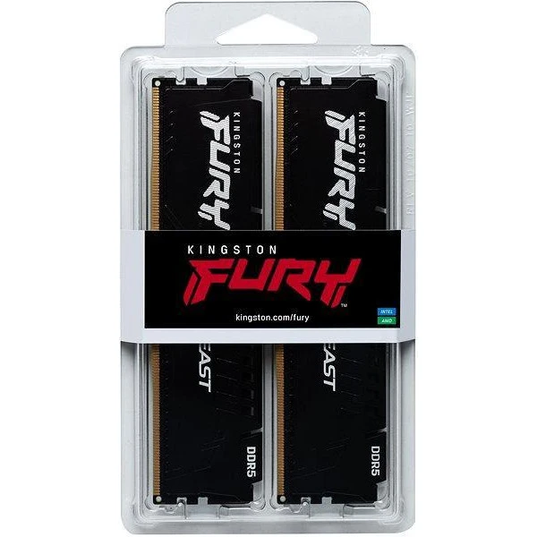 Kingston FURY 64 GB (2x32GB) DDR5 5600 MHz Beast Black EXPO (KF556C36BBEK2-64) (UA) Бренд: Kingston FURY; Призначення:
