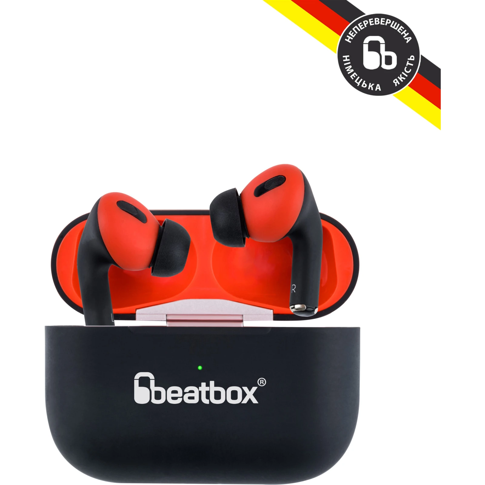 BeatBox PODS PRO 1 Wireless Charging Black-Red (bbppro1wcbr) (UA) Призначення для телефону, для ноутбука