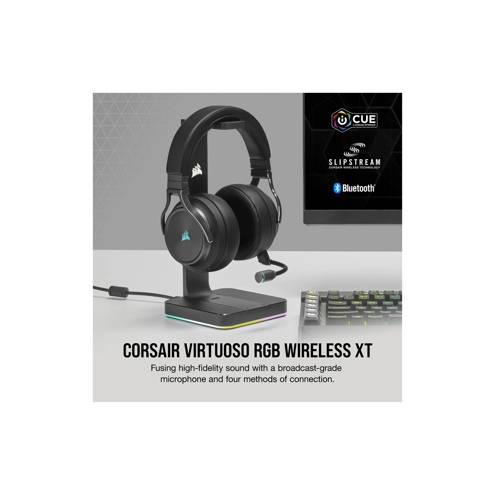 Corsair Corsair Virtuoso RGB Wireless XT (CA-9011188-EU) (UA) Подключение комбинированное