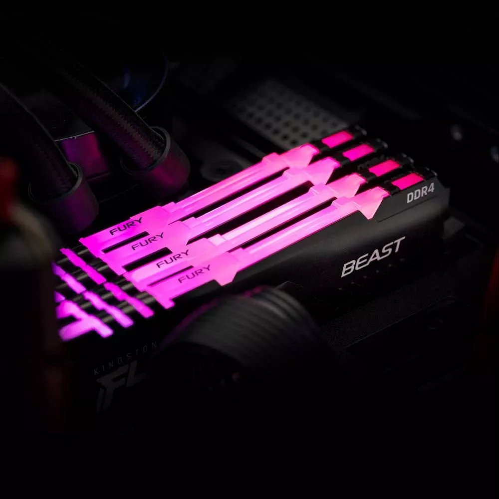 Kingston FURY 16 GB (2x8GB) DDR4 3600 MHz Beast RGB (KF436C17BB2AK2/16) Призначення Пам'ять для настільних комп'ютерів