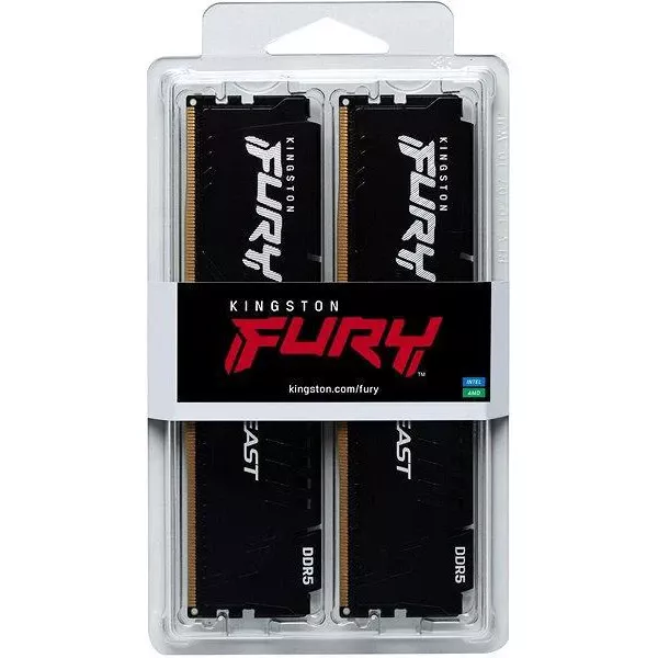 Kingston FURY 64 GB (2x32GB) DDR5 5600 MHz Beast Black EXPO (KF556C36BBEK2-64) (UA) Бренд Kingston FURY