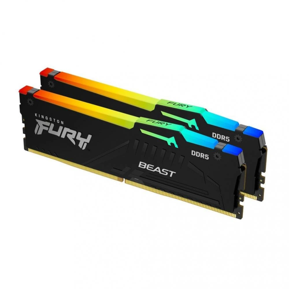 Kingston FURY 64 GB (2x32GB) DDR5 6000 MHz Beast RGB EXPO (KF560C36BBEAK2-64) (UA) Ефективна частота, МГц 6000