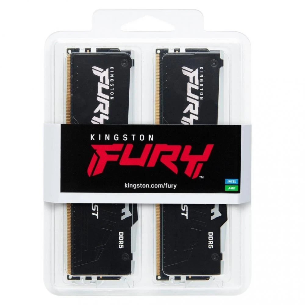 Kingston FURY 64 GB (2x32GB) DDR5 6000 MHz Beast RGB EXPO (KF560C36BBEAK2-64) (UA) Призначення Оперативна пам'ять для настільних комп'ютерів