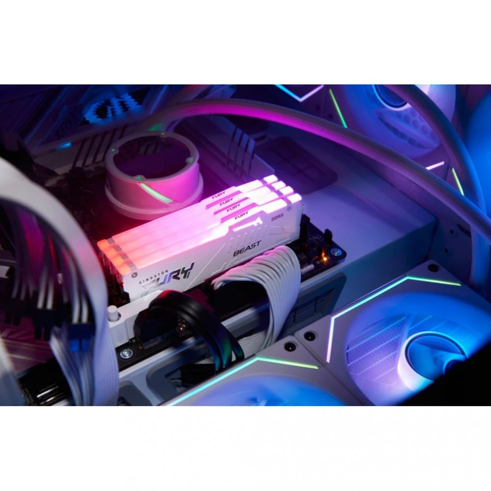Kingston FURY 64 GB (2x32GB) DDR5 6000 MHz Beast RGB EXPO White (KF560C36BWEAK2-64) (UA) Бренд Kingston FURY
