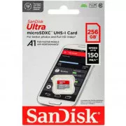 SanDisk 256 GB microSDXC UHS-I Ultra A1 + SD adapter (SDSQUAC-256G-GN6MN)