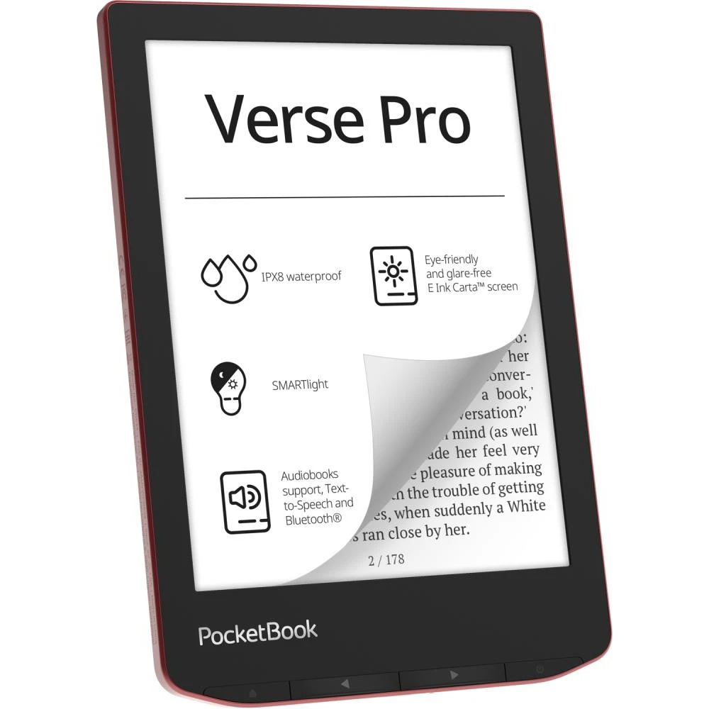 PocketBook 634 Verse Pro Passion Red (PB634-3-CIS) (UA) Сенсорный экран есть