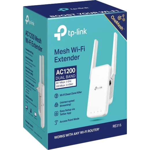 TP-Link RE315 (UA) Интерфейс подключения (LAN-порт) 1x10/100 Ethernet