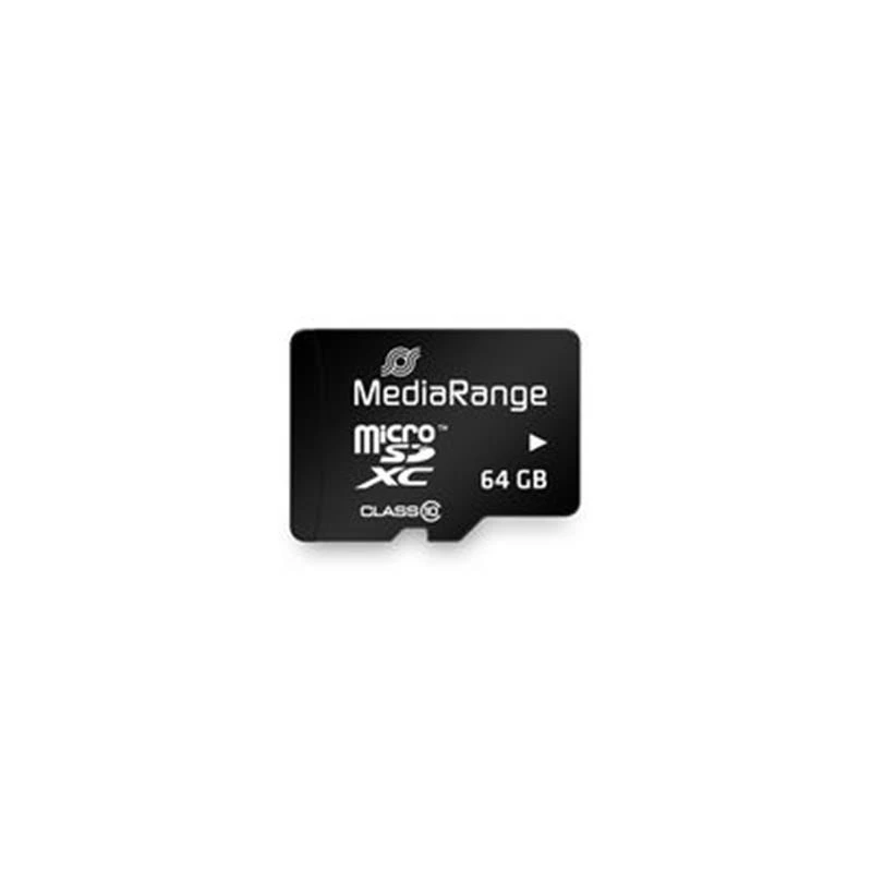 MicroSDHC 64GB Class 10 MediaRange R60/W15MB/s + SD-adapter (MR955) (UA) Тип картки: microSDHC; Об'єм пам'яті: 64