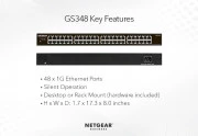NETGEAR Коммутатор GS348 (GS348-100EUS) (UA)