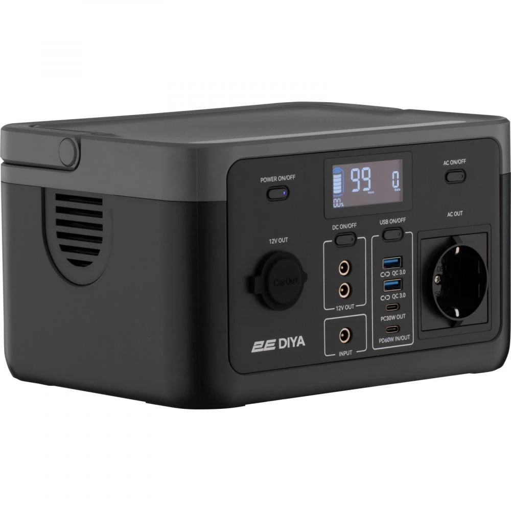 2E Diya 300W (2E-PPS03032) (UA) Бренд: 2E; Розетка AC 230В: 1; USB Type-C: 2;