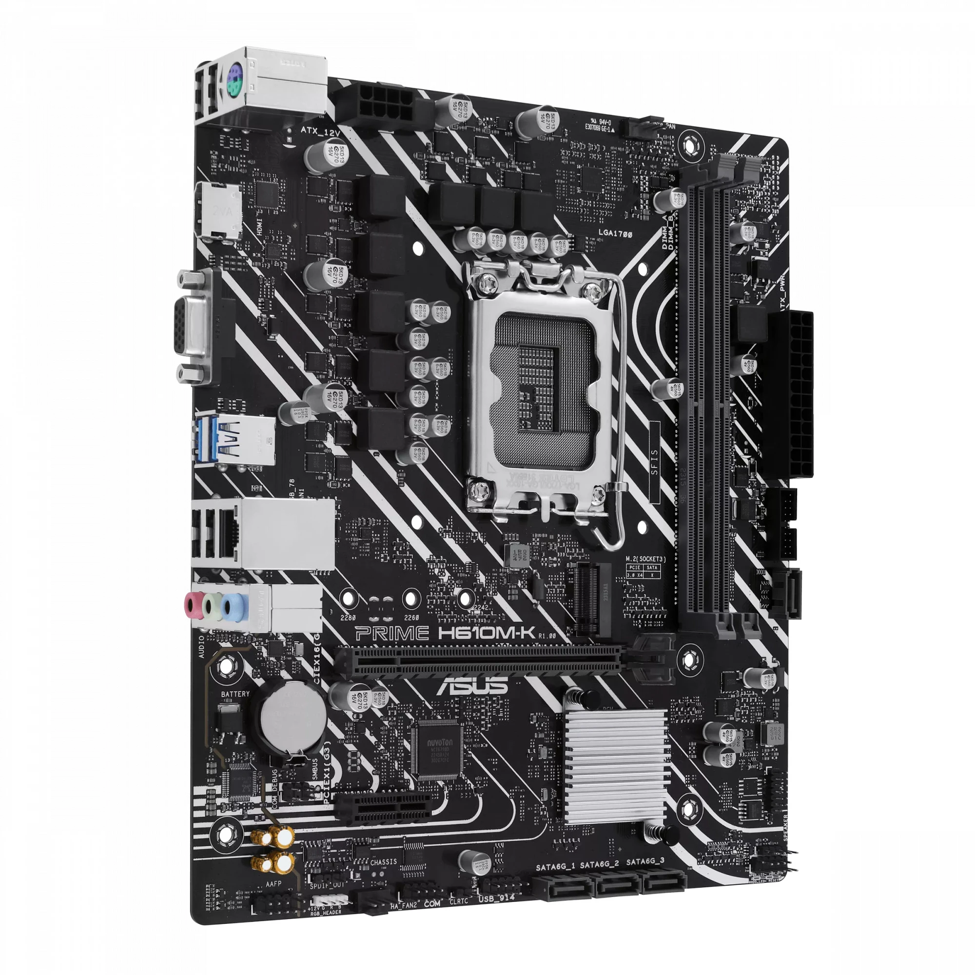 ASUS PRIME H610M-K (90MB1GA0-M0EAY0) (UA) Тип разъема CPU Socket 1700