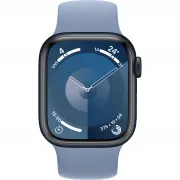 Apple Watch Series 9 GPS 41mm Midnight Aluminum + Winter Blue Solo Loop (MR9L3+MTAD3)
