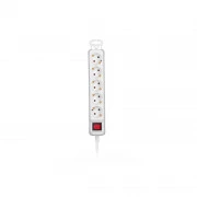2E 5XSchuko з вимикачем,1.5м, white (2E-U05ESM1.5) (UA)