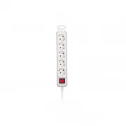 2E 5XSchuko з вимикачем,5м, white (2E-U05ES15M5) (UA)