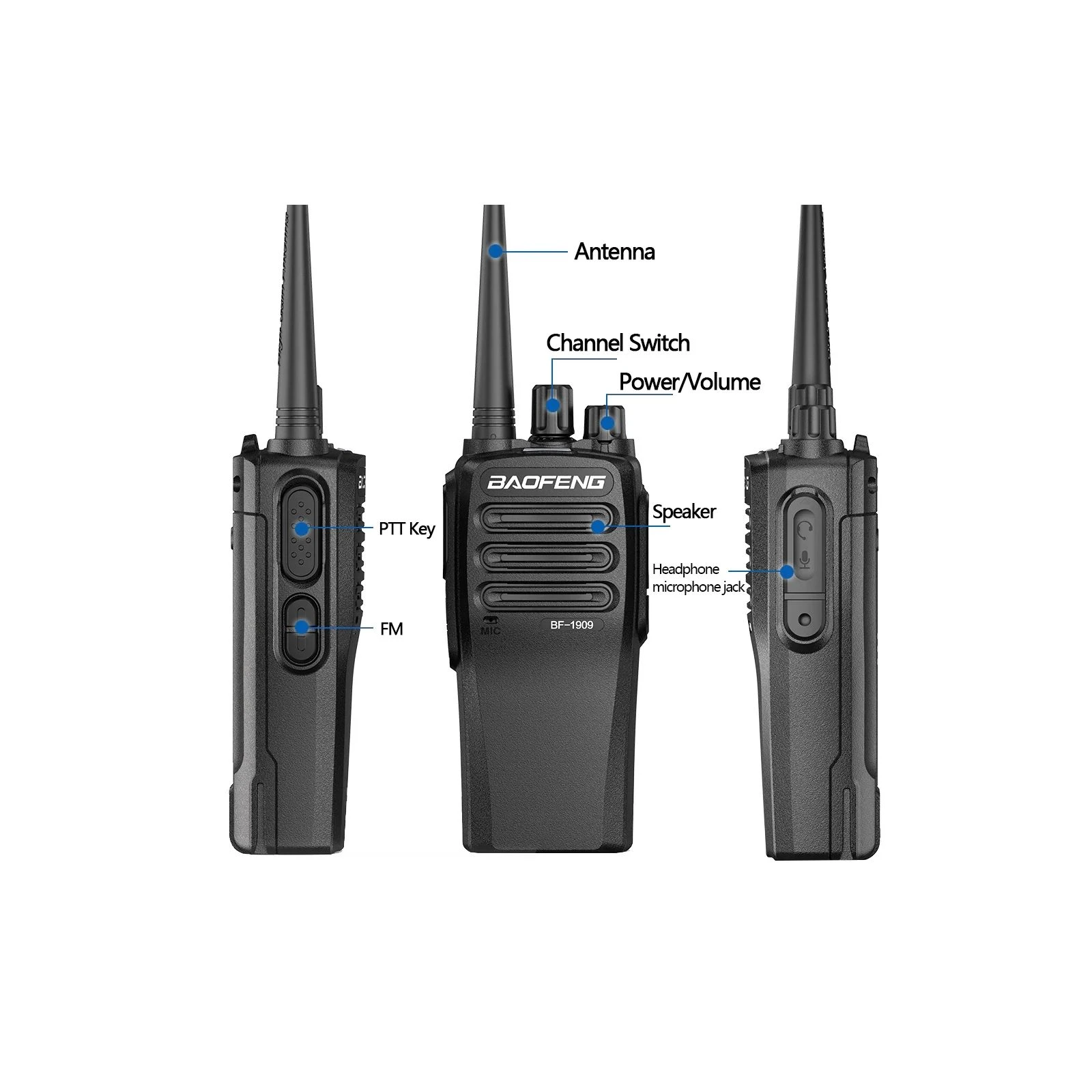 Baofeng BF-1909 10W (UA) Тип: радіоаматорські; Тип