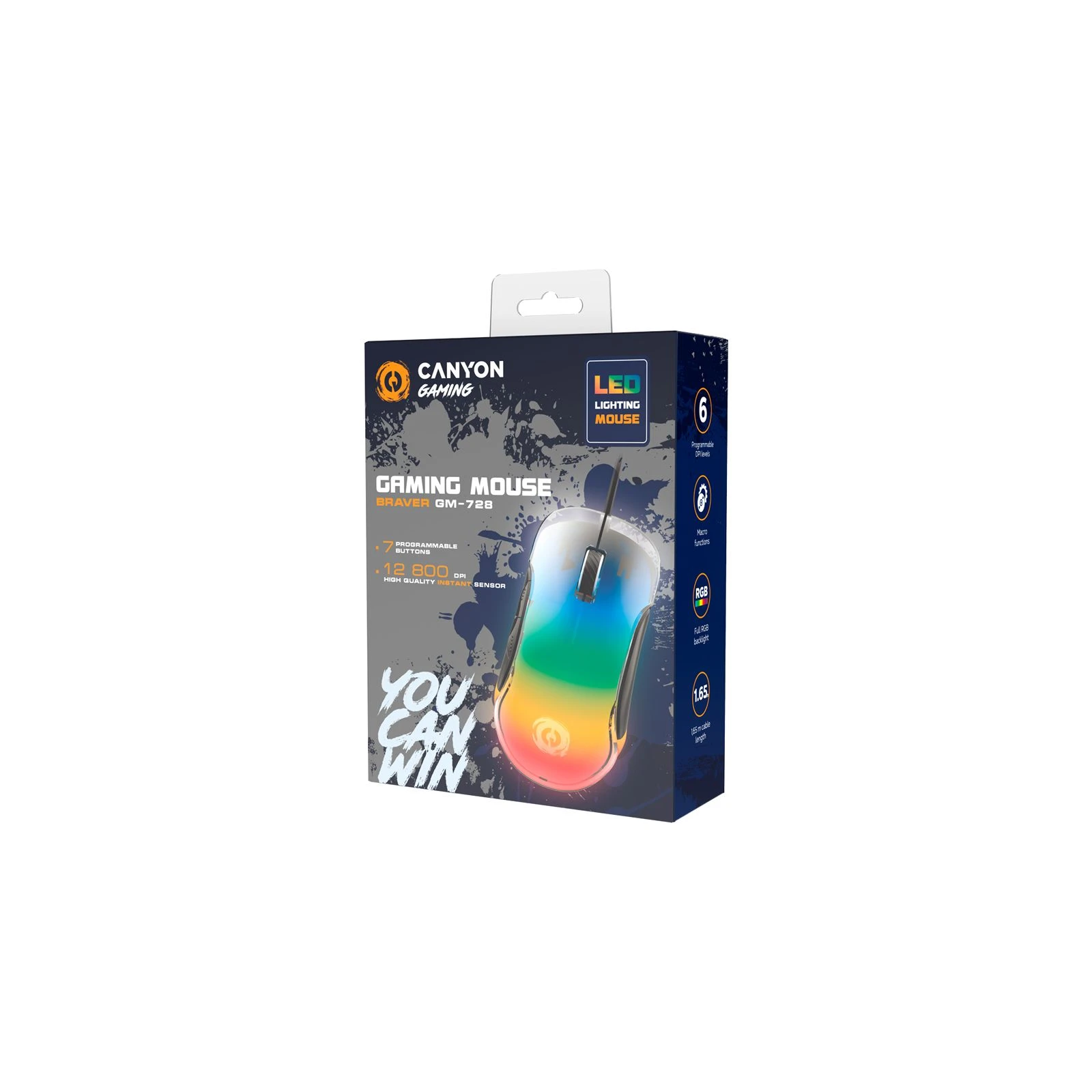 Canyon Braver GM-728 USB Black (CND-SGM728) (UA) Тип: Геймерські; Призначення: