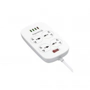 ColorWay 4 розетки/4USB White 1.8м (1QC3.0 + 3 AUTO ID) (CW-CHU44QW) (UA)