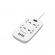 ColorWay 4 розетки/4USB White 1.8м (1QC3.0 + 3 AUTO ID) (CW-CHU44QW) (UA)