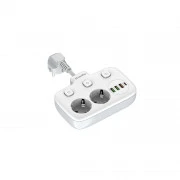 ColorWay CW-CHE24PDW 2 розетки/4USB (CW-CHE24PDW) (UA)