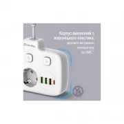 ColorWay CW-CHE24PDW 2 розетки/4USB (CW-CHE24PDW) (UA)