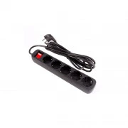 ColorWay CW-PSEA53BK, 5 розеток/3M black (CW-PSEA53BK) (UA)