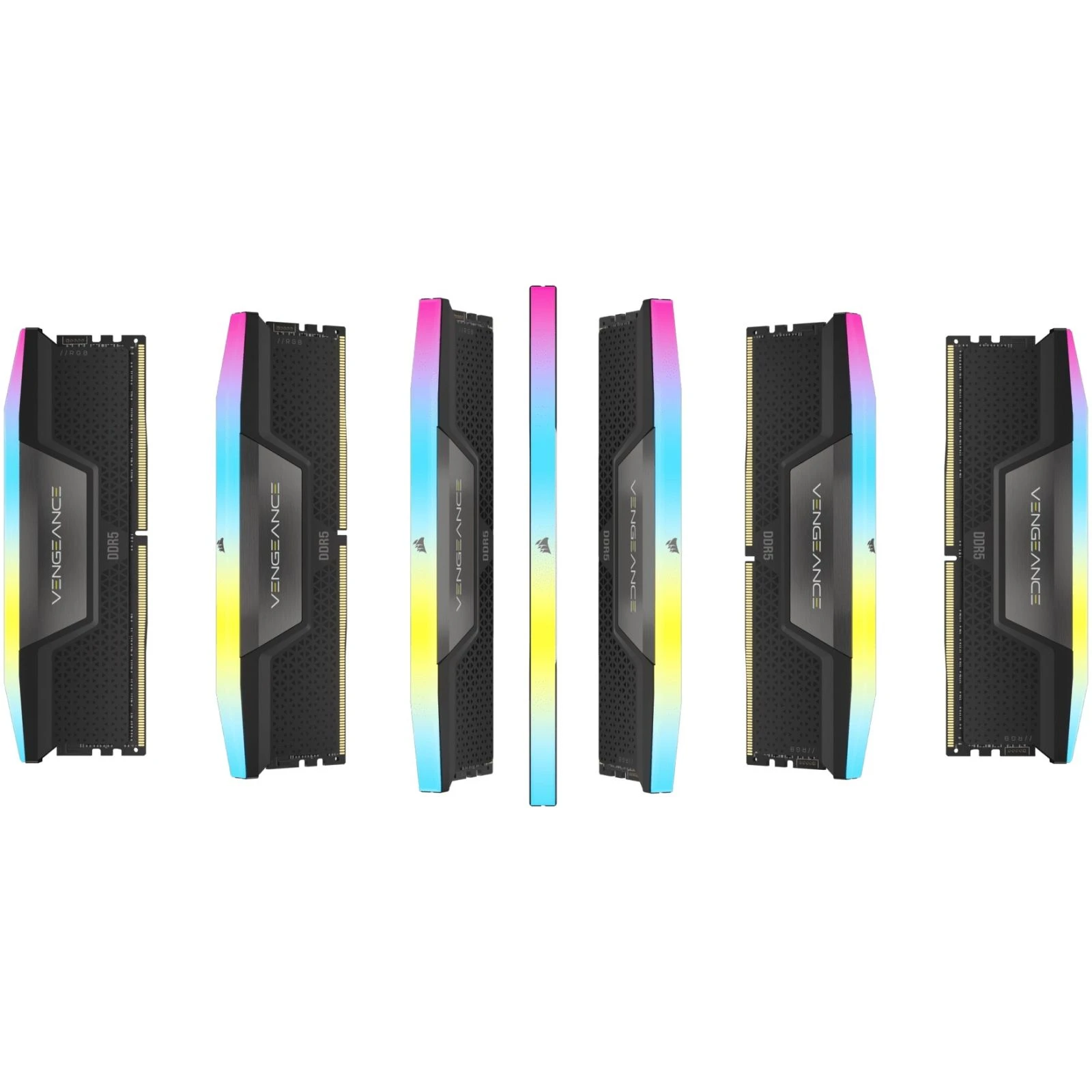 DDR5 32GB (2x16GB) 7200 MHz Vengeance RGB Corsair (CMH32GX5M2X7200C34) (UA) Тип пам'яті: DDR5; Об'єм пам'яті: 32