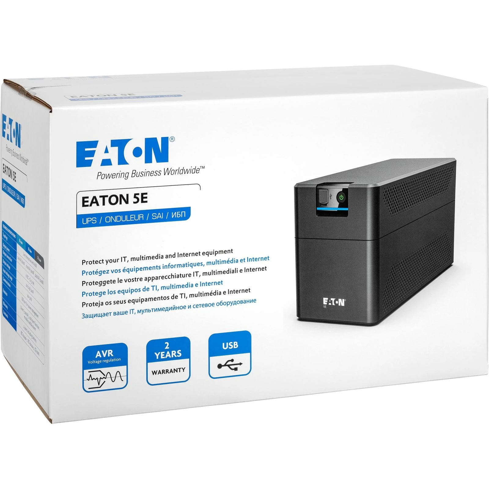 Eaton 5E1600UD 1600VA (5E1600UD) (UA) Призначення: для домашніх ПК,