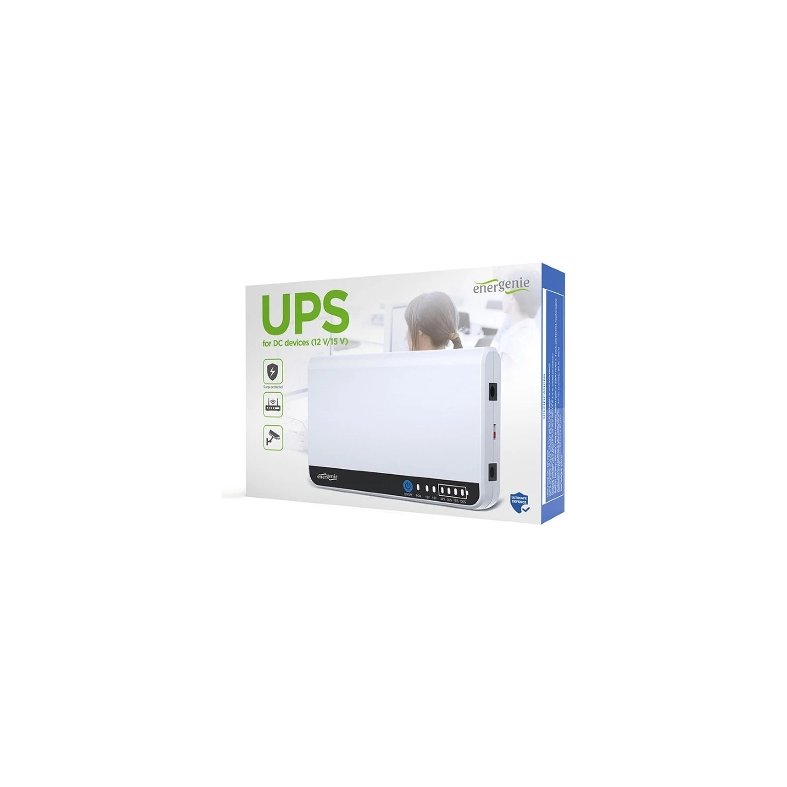 EnerGenie EG-UPS-DC18, 12V/15V (EG-UPS-DC18) (UA) Назначение: для сетевого
