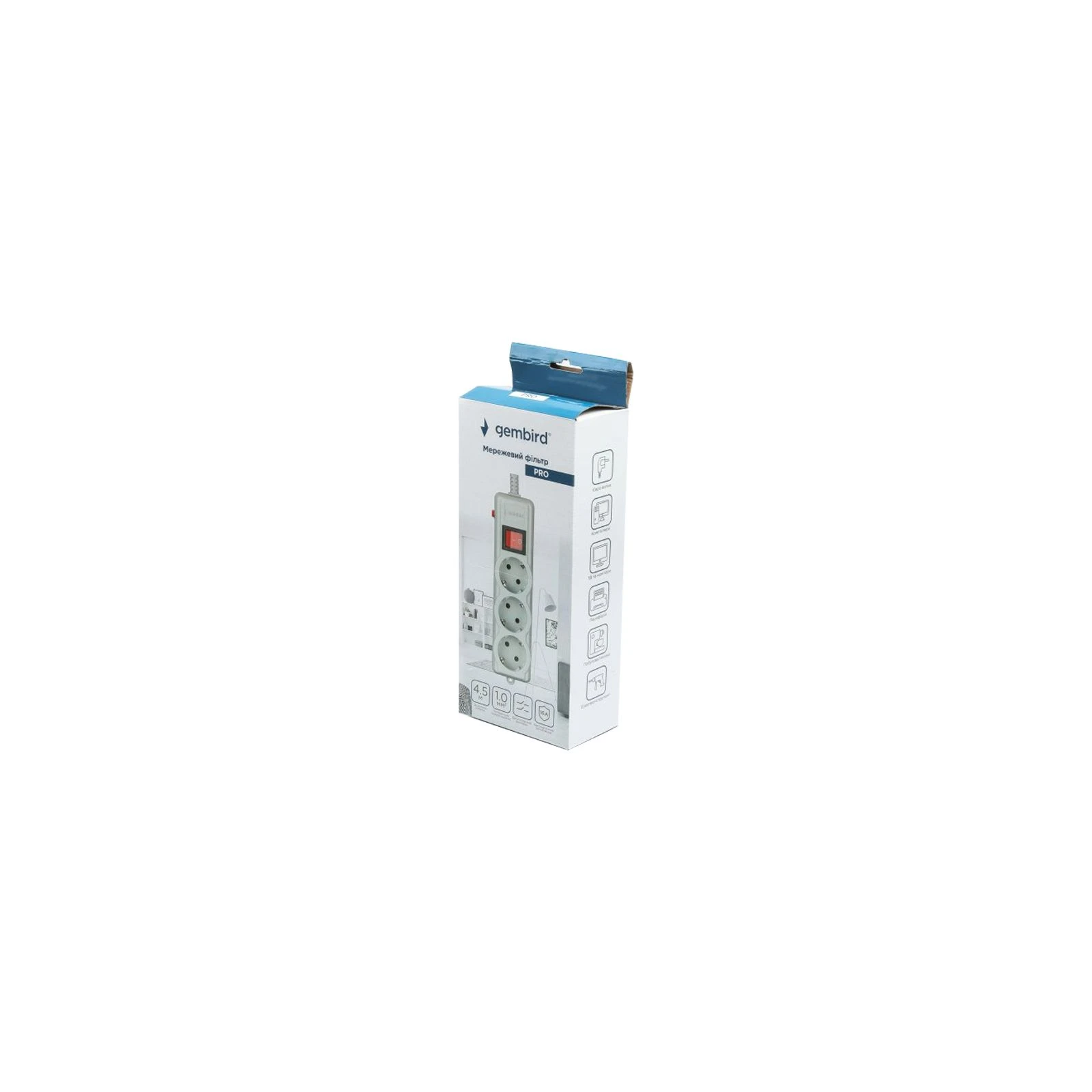 Gembird SPG3-G-15G-PRO (UA) Номинальное напряжение: 220 В;
