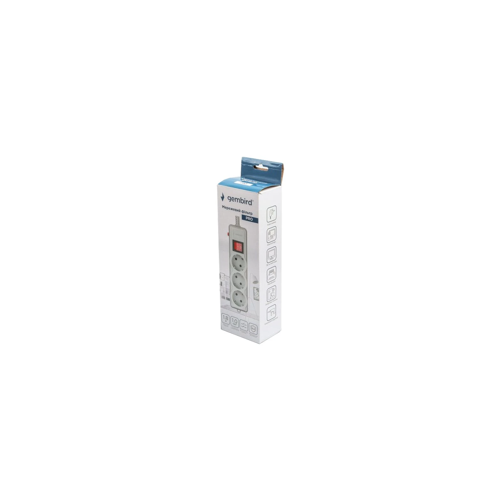 Gembird SPG3-G-6G-PRO (UA) Номинальное напряжение: 220 В;