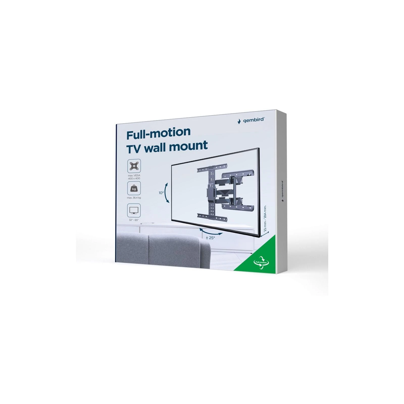 Gembird WM-65ST-01 (UA) Варіанти встановлення: на стіну;