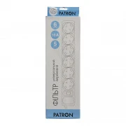 Patron 5.0 m, 3*1.5mm2 (SP-1665) 6 розеток BLACK (EXT-PN-SP-1665) (UA)